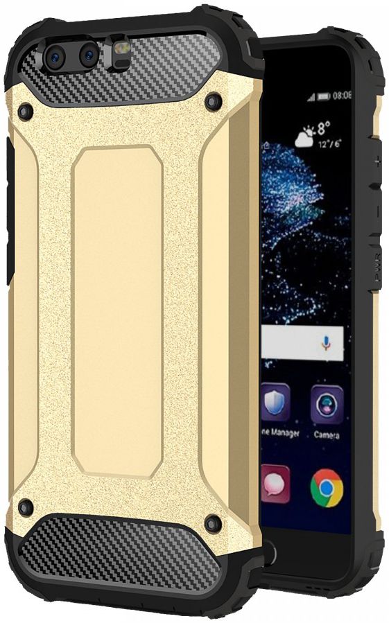 Huawei P10 Hybride Hoesje Goud afbeelding 1