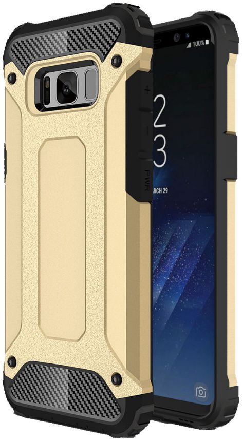 Samsung Galaxy S8 Plus Hybride Hoesje Goud afbeelding 1