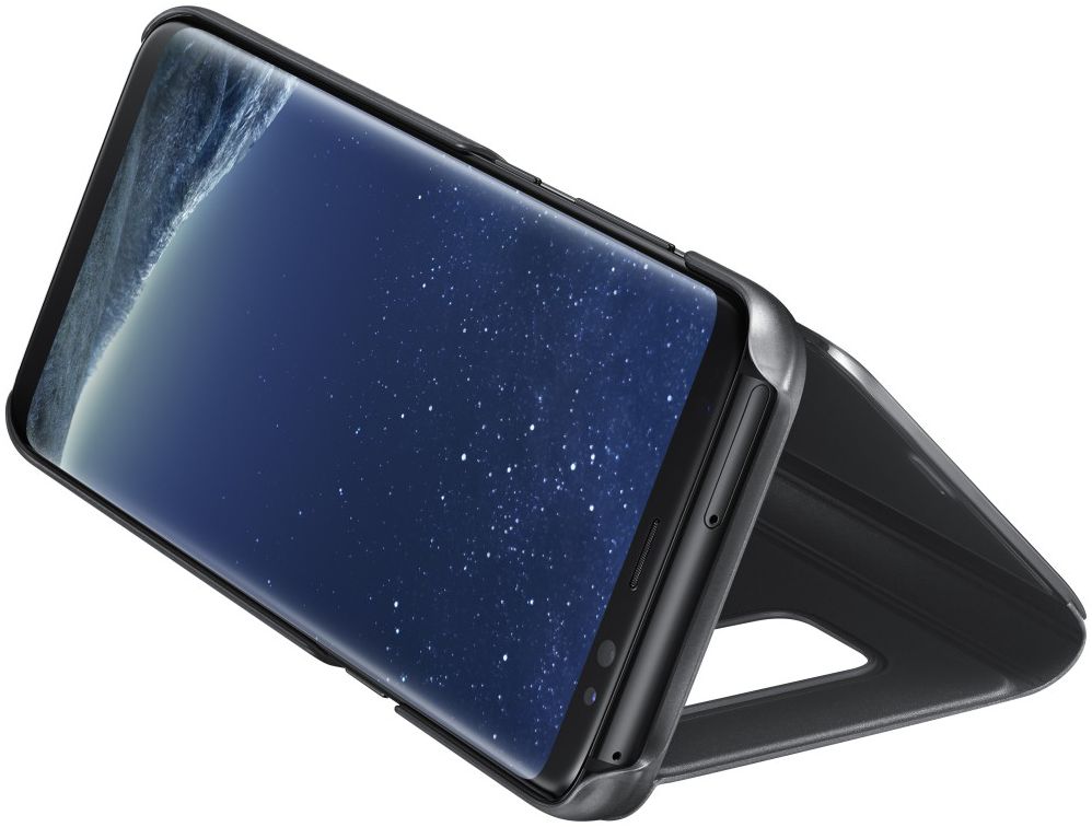 Samsung Galaxy S8 Clear View Flip Case Zwart afbeelding 2