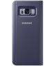 Samsung Galaxy S8 Clear View Flip Case Paars
