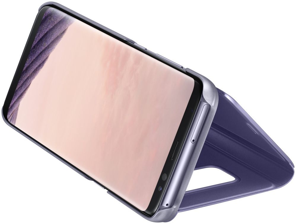Samsung Galaxy S8 Clear View Flip Case Paars afbeelding 3