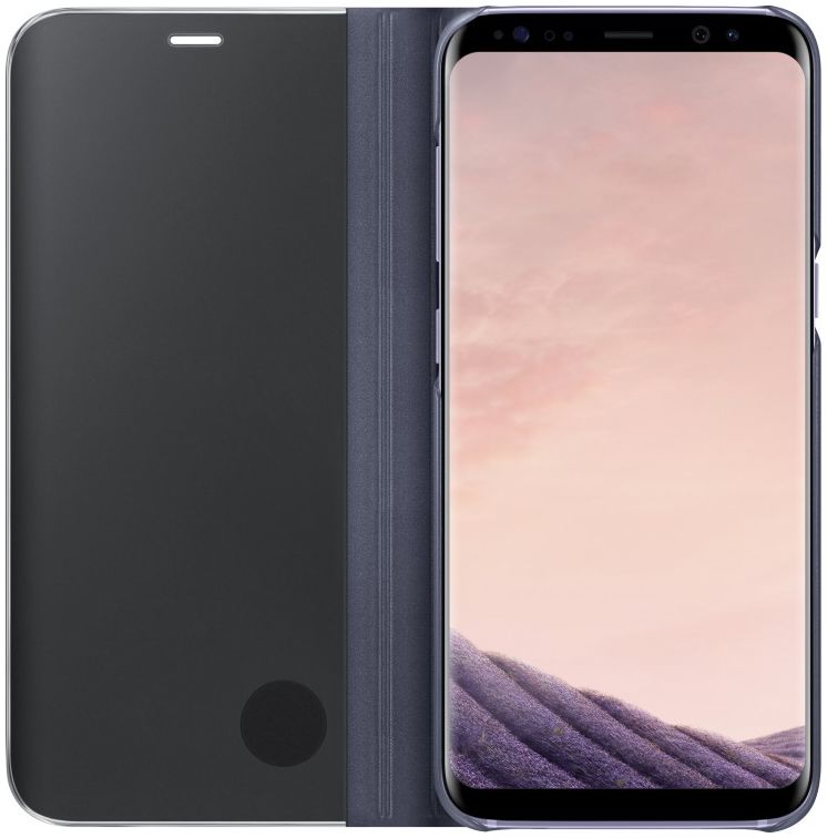 Samsung Galaxy S8 Clear View Flip Case Paars afbeelding 4