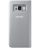 Samsung Galaxy S8 Clear View Flip Case Zilver