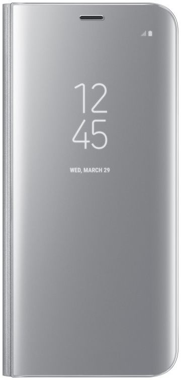 Samsung Galaxy S8 Clear View Flip Case Zilver afbeelding 1