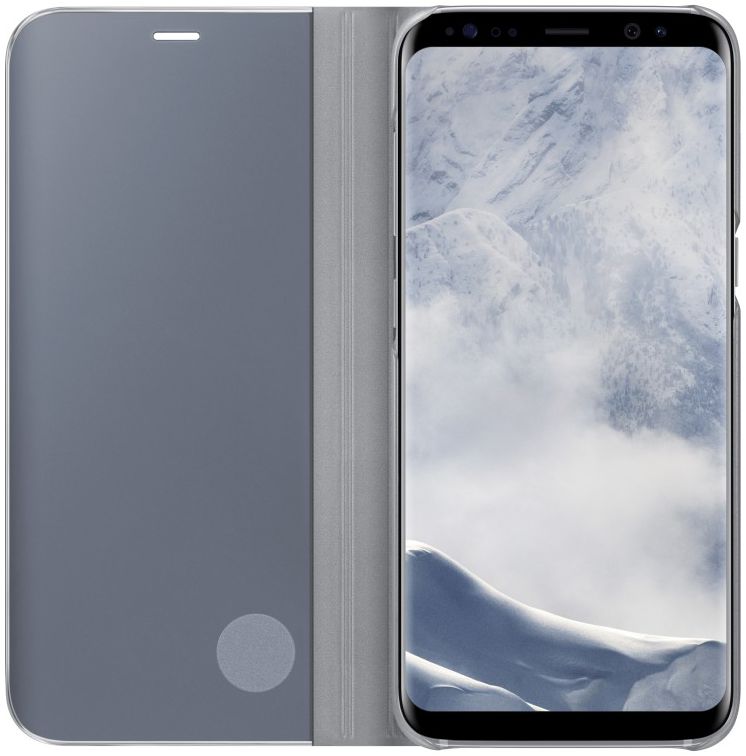 Samsung Galaxy S8 Clear View Flip Case Zilver afbeelding 3