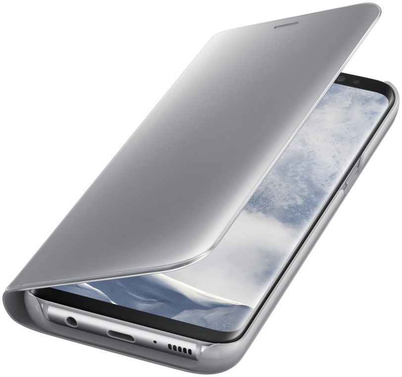Samsung Galaxy S8 Clear View Flip Case Zilver afbeelding 4