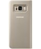 Samsung Galaxy S8 Clear View Flip Case Goud