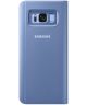 Samsung Galaxy S8 Clear View Flip Case Blauw