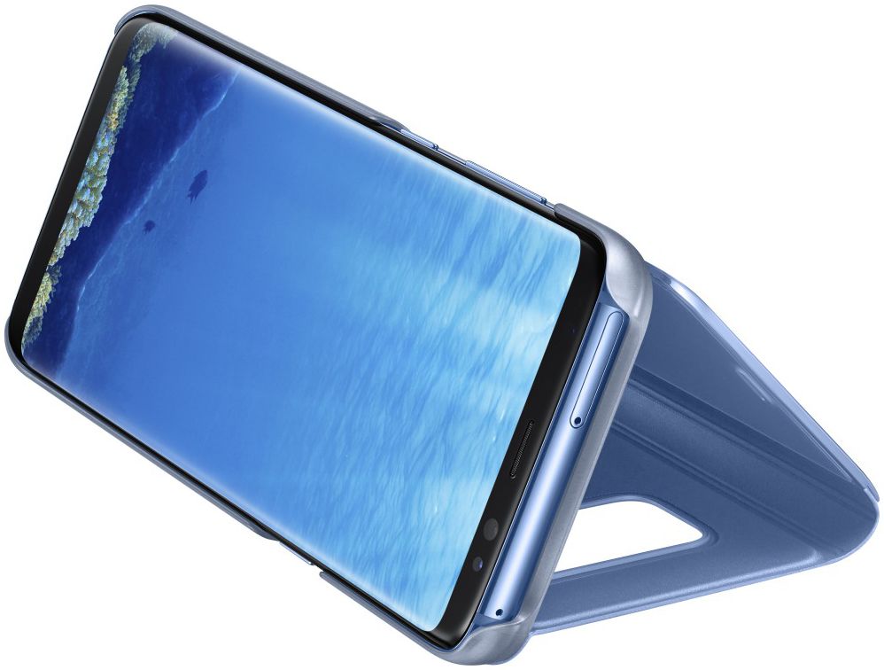 Samsung Galaxy S8 Clear View Flip Case Blauw afbeelding 2