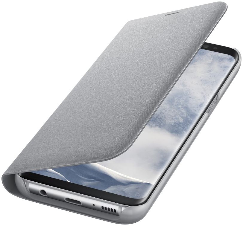 Samsung Galaxy S8 Led View Hoesje Zilver Origineel afbeelding 2