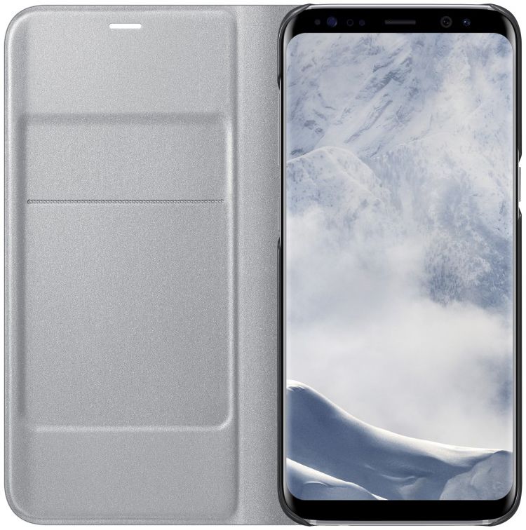 Samsung Galaxy S8 Led View Hoesje Zilver Origineel afbeelding 4