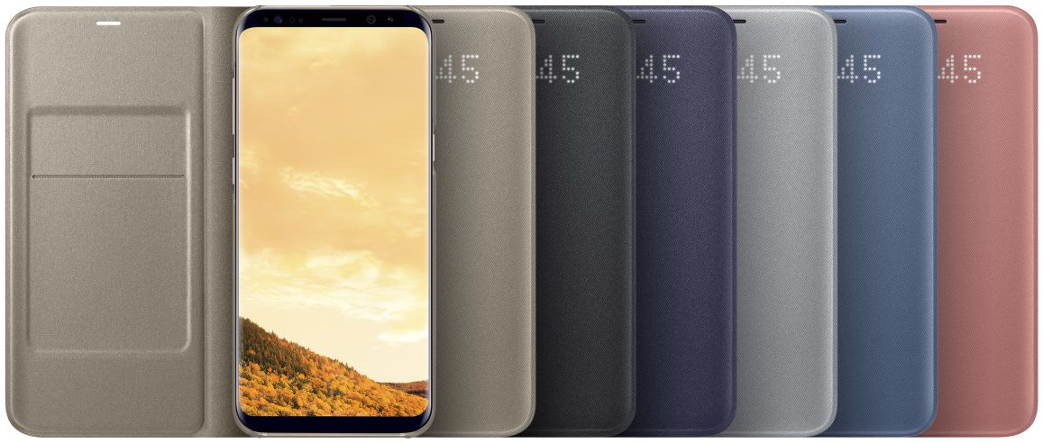 Samsung Galaxy S8 Plus Led View Hoesje Zwart Origineel afbeelding 4