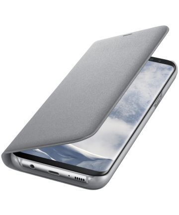 Origineel Samsung Galaxy S8 Plus Hoesje LED View Cover Zilver Hoesjes