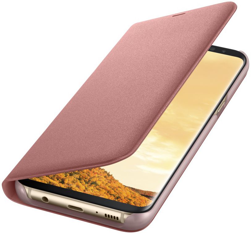 Samsung Galaxy S8 Plus Led View Hoesje Roze Origineel afbeelding 2