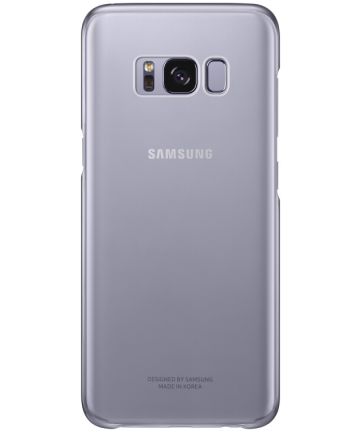 Origineel Samsung Galaxy S8 Hoesje Clear Cover Paars Hoesjes