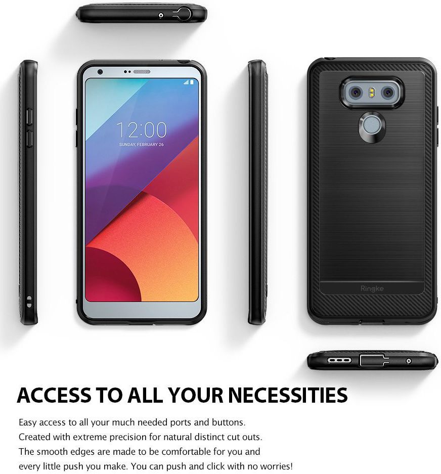 Ringke Onyx LG G6 Hoesje Zwart afbeelding 4