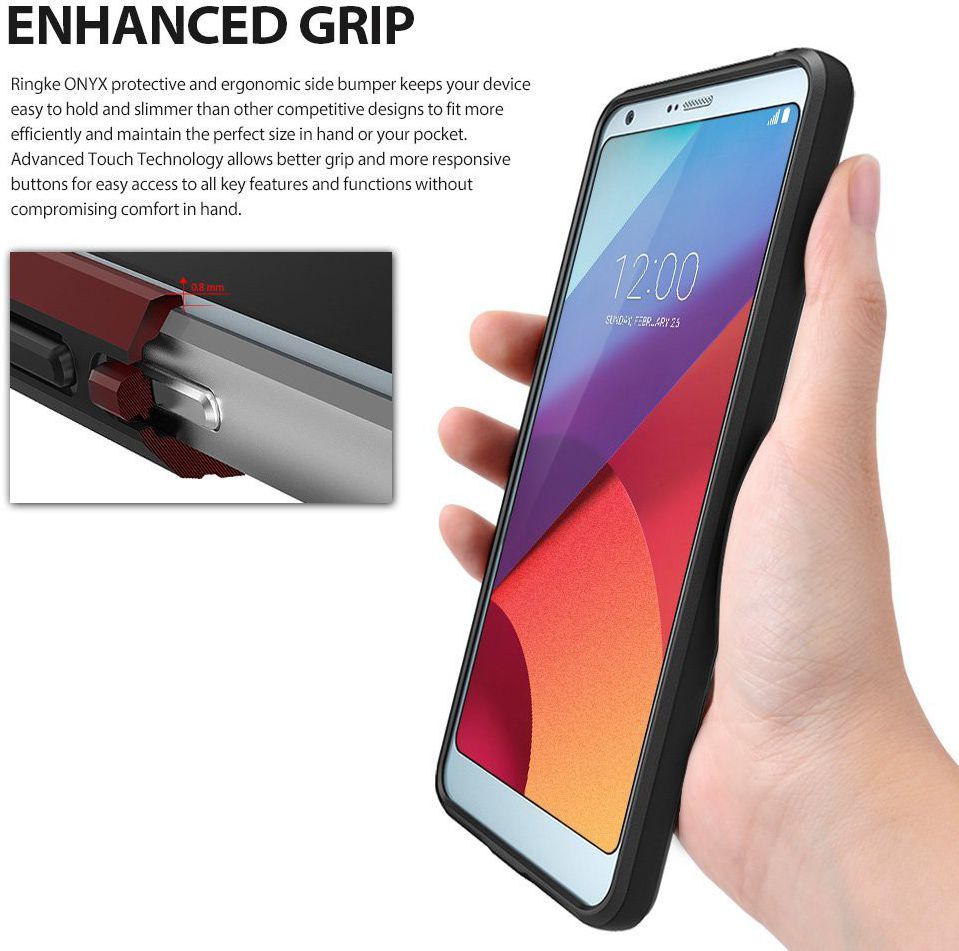Ringke Onyx LG G6 Hoesje Zwart afbeelding 8