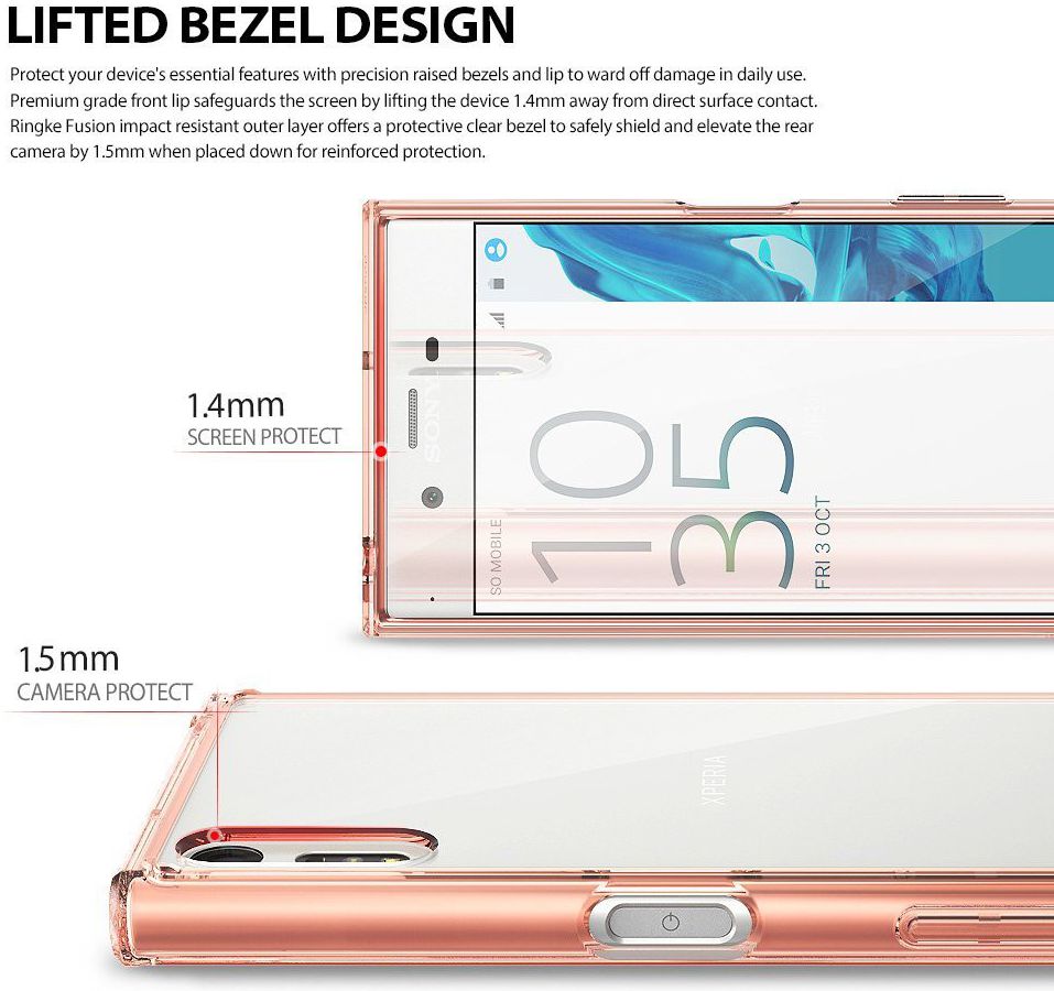 Ringke Fusion Sony Xperia XZ / XZs Hoesje Transparant afbeelding 3