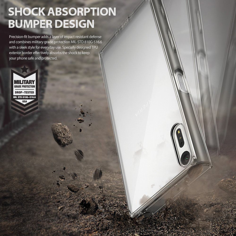 Ringke Fusion Sony Xperia XZ / XZs Hoesje Transparant afbeelding 4