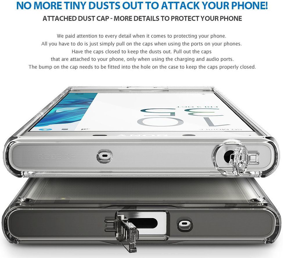 Ringke Fusion Sony Xperia XZ / XZs Hoesje Transparant afbeelding 5