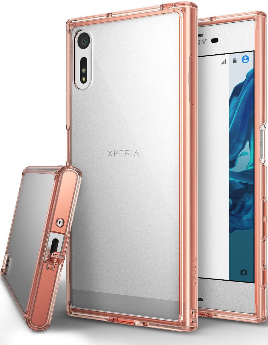 Ringke Fusion Sony Xperia XZ / XZs Hoesje Rose Gold afbeelding 1