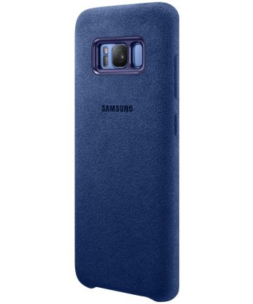 Samsung Galaxy S8 Alcantara Cover Blauw Origineel Hoesjes