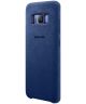 Samsung Galaxy S8 Alcantara Cover Blauw Origineel