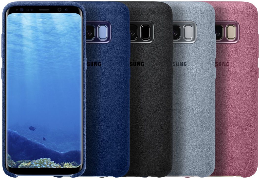 Samsung Galaxy S8 Alcantara Cover Blauw Origineel afbeelding 4
