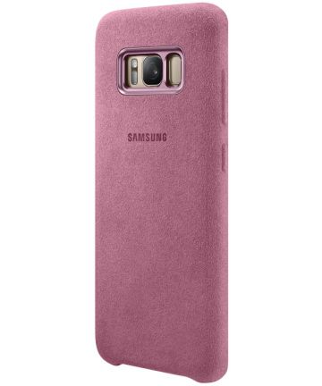 Samsung Galaxy S8 Alcantara Cover Roze Origineel Hoesjes