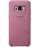 Samsung Galaxy S8 Alcantara Cover Roze Origineel