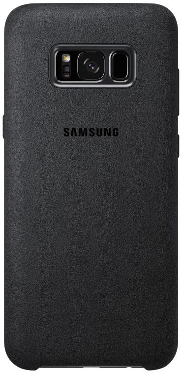 Samsung Galaxy S8 Plus Alcantara Cover Zwart Origineel afbeelding 2