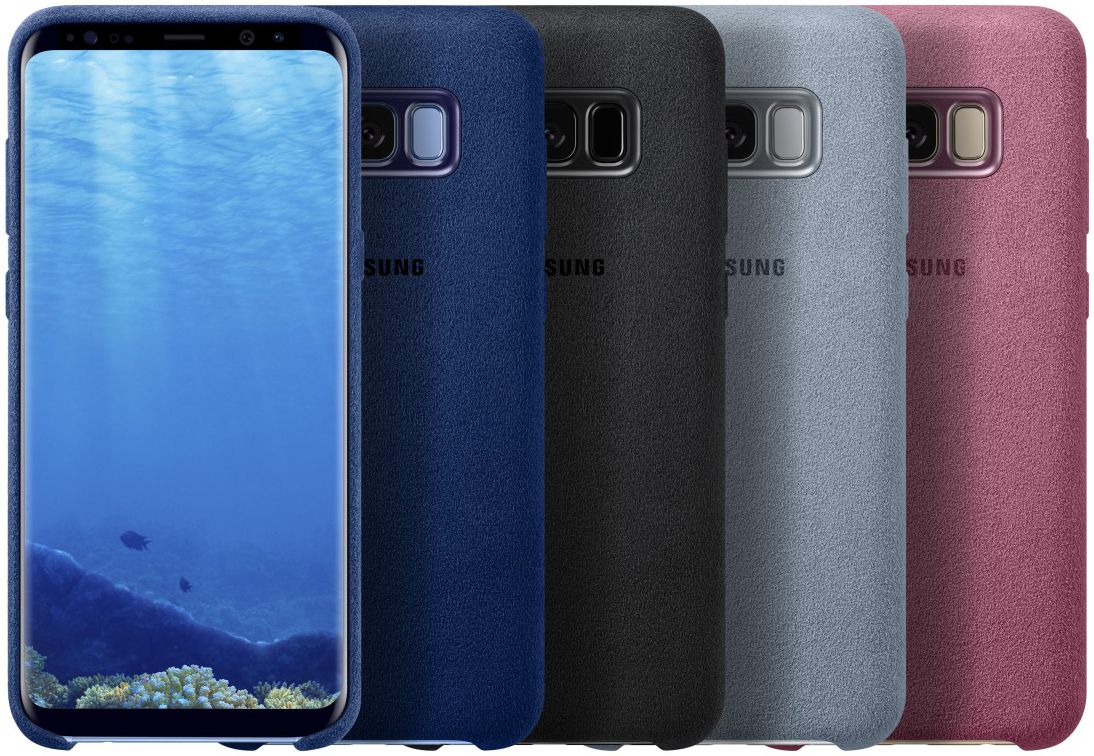 Samsung Galaxy S8 Plus Alcantara Cover Zwart Origineel afbeelding 4