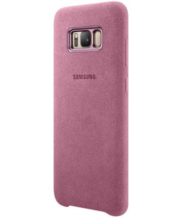 Samsung Galaxy S8 Plus Alcantara Cover Roze Origineel Hoesjes