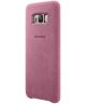 Samsung Galaxy S8 Plus Alcantara Cover Roze Origineel