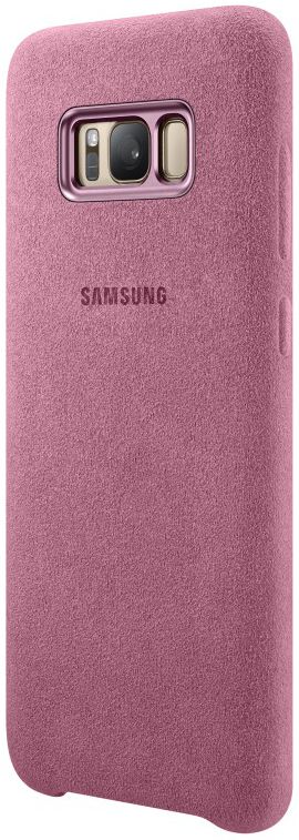 Samsung Galaxy S8 Plus Alcantara Cover Roze Origineel afbeelding 1