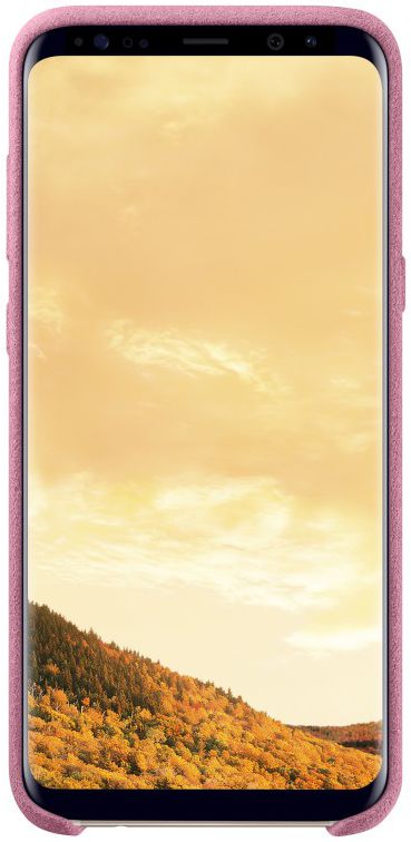 Samsung Galaxy S8 Plus Alcantara Cover Roze Origineel afbeelding 2