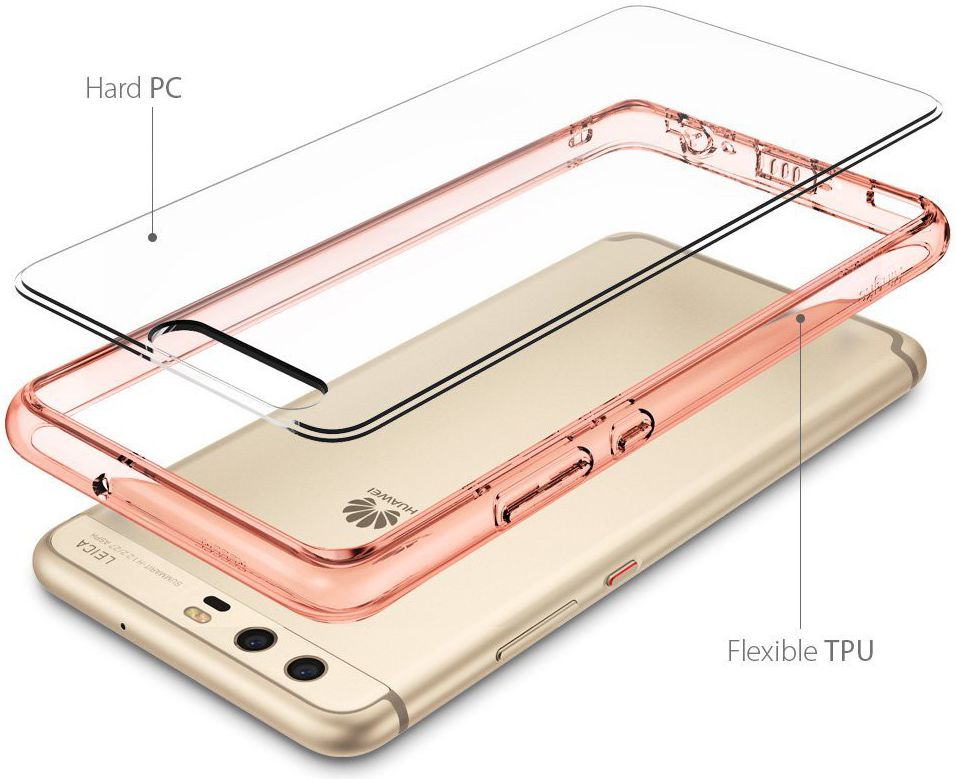 Ringke Fusion Huawei P10 Hoesje Rose Gold afbeelding 4