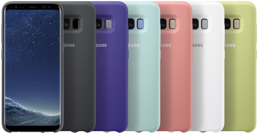 Samsung Galaxy S8 Silicone Cover Blauw Origineel afbeelding 4