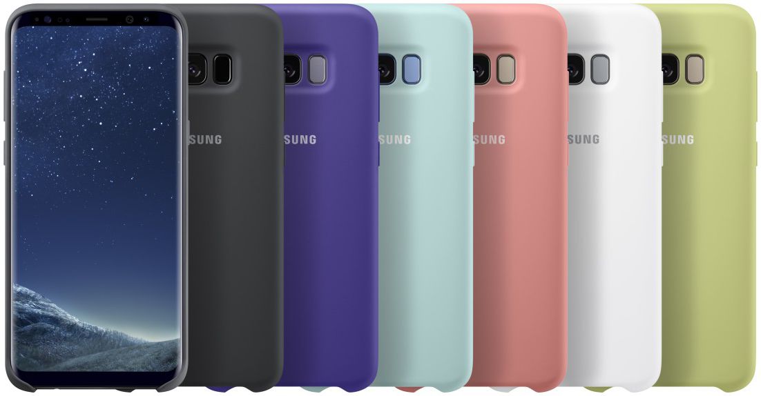 Samsung Galaxy S8 Plus Silicone Cover Roze Origineel afbeelding 4