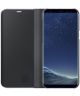 Samsung Galaxy S8 Plus Clear View Flip Case met Standaard Zwart