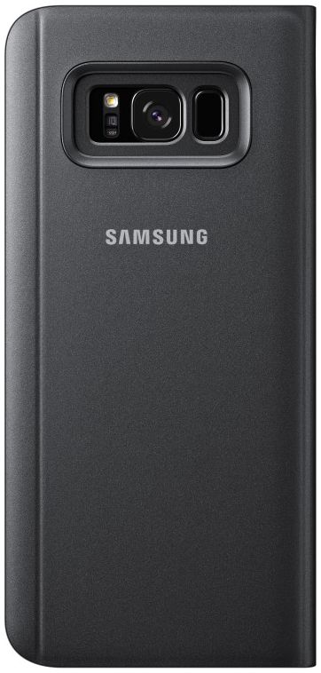 Samsung Galaxy S8 Plus Clear View Flip Case met Standaard Zwart afbeelding 5