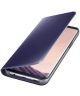 Samsung Galaxy S8 Plus Clear View Flip Case met Standaard Paars