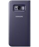 Samsung Galaxy S8 Plus Clear View Flip Case met Standaard Paars