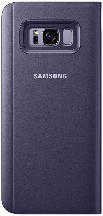 Samsung Galaxy S8 Plus Clear View Flip Case met Standaard Paars afbeelding 4