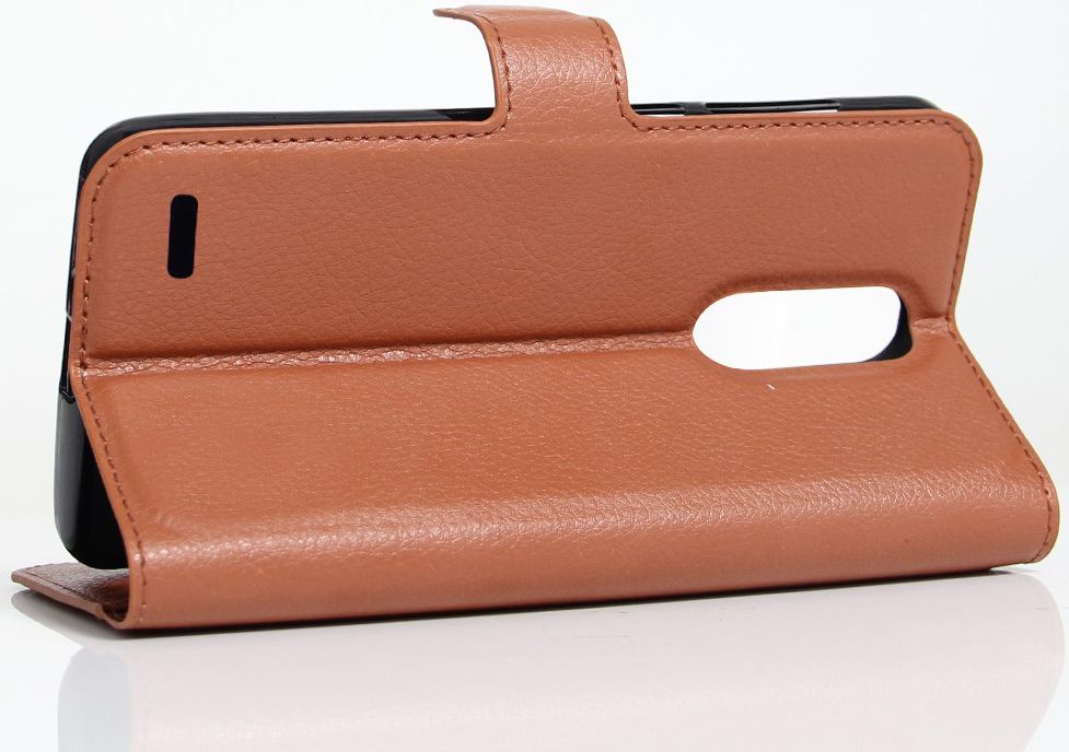 LG K10 (2017) Wallet Case Bruin afbeelding 4