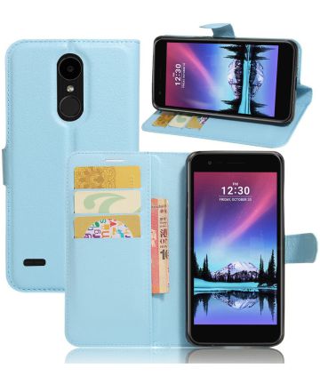LG K10 (2017) Wallet Case Blauw Hoesjes
