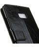 HTC U Ultra Stijlvol Portemonnee Hoesje Zwart