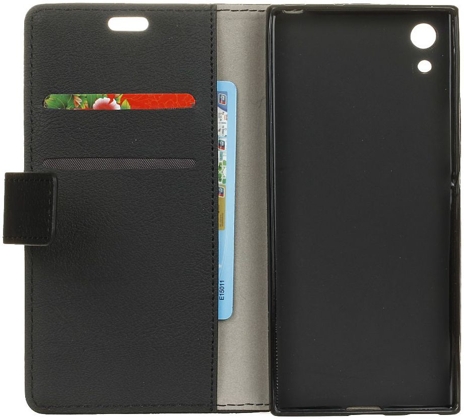 Sony Xperia XA1 Wallet Hoesje Zwart afbeelding 2