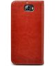 Rosso Huawei Y6 II Compact Hoesje Premium Book Cover Bruin