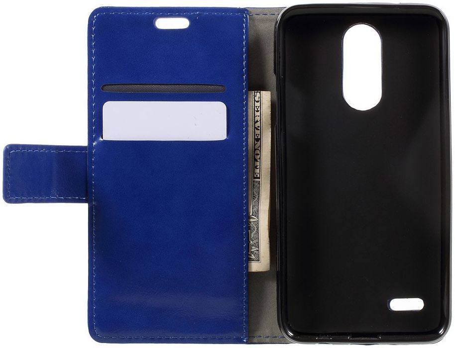 LG K4 (2017) Hoesje met Kaarthouder Blauw afbeelding 2